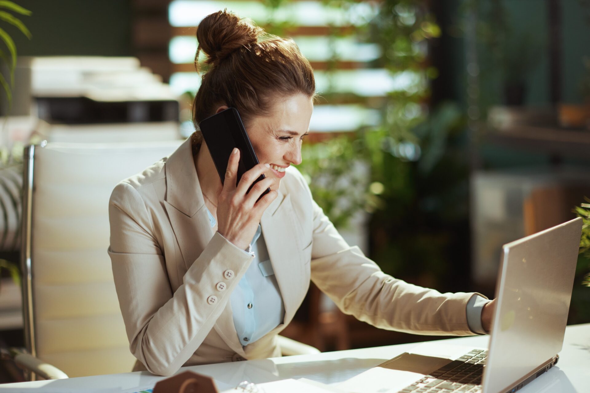 Leads interact with the Receptionist via phone, SMS, or online messaging to receive quick, helpful responses, reinforcing their choice to work with the business.